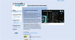 Desktop Screenshot of informatik-studieren.de